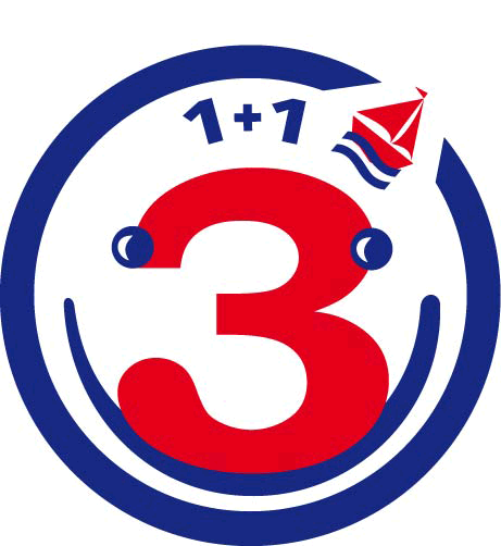 1+1=3 logo